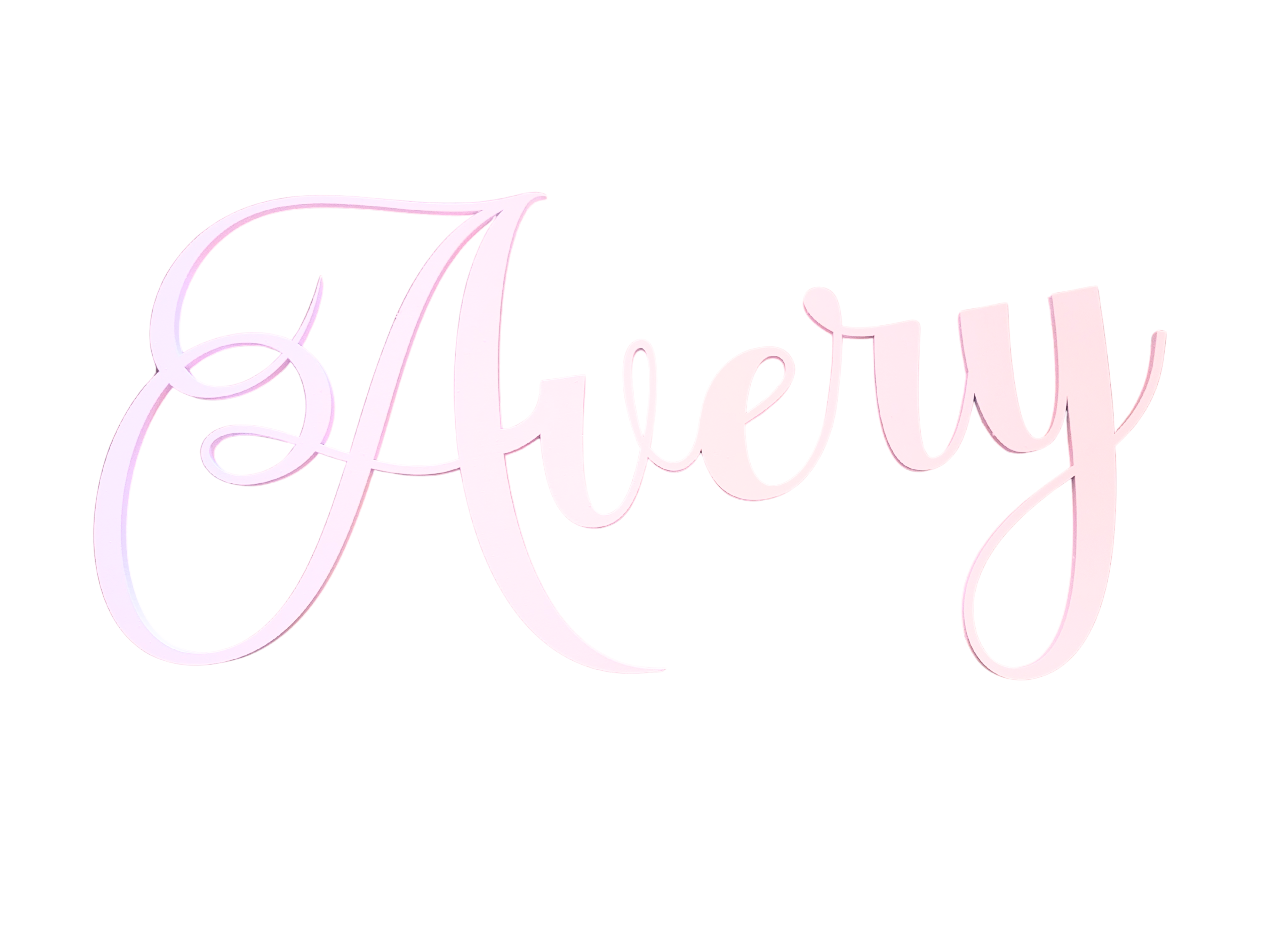 Single Layer Name Sign