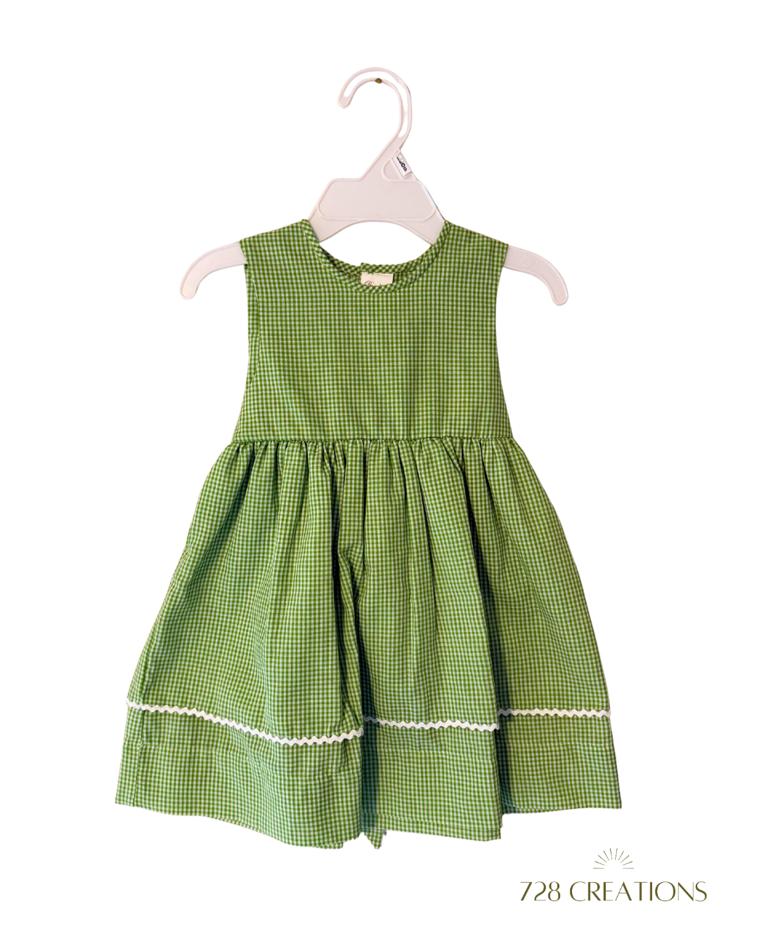 Mia Green Checkered Dress