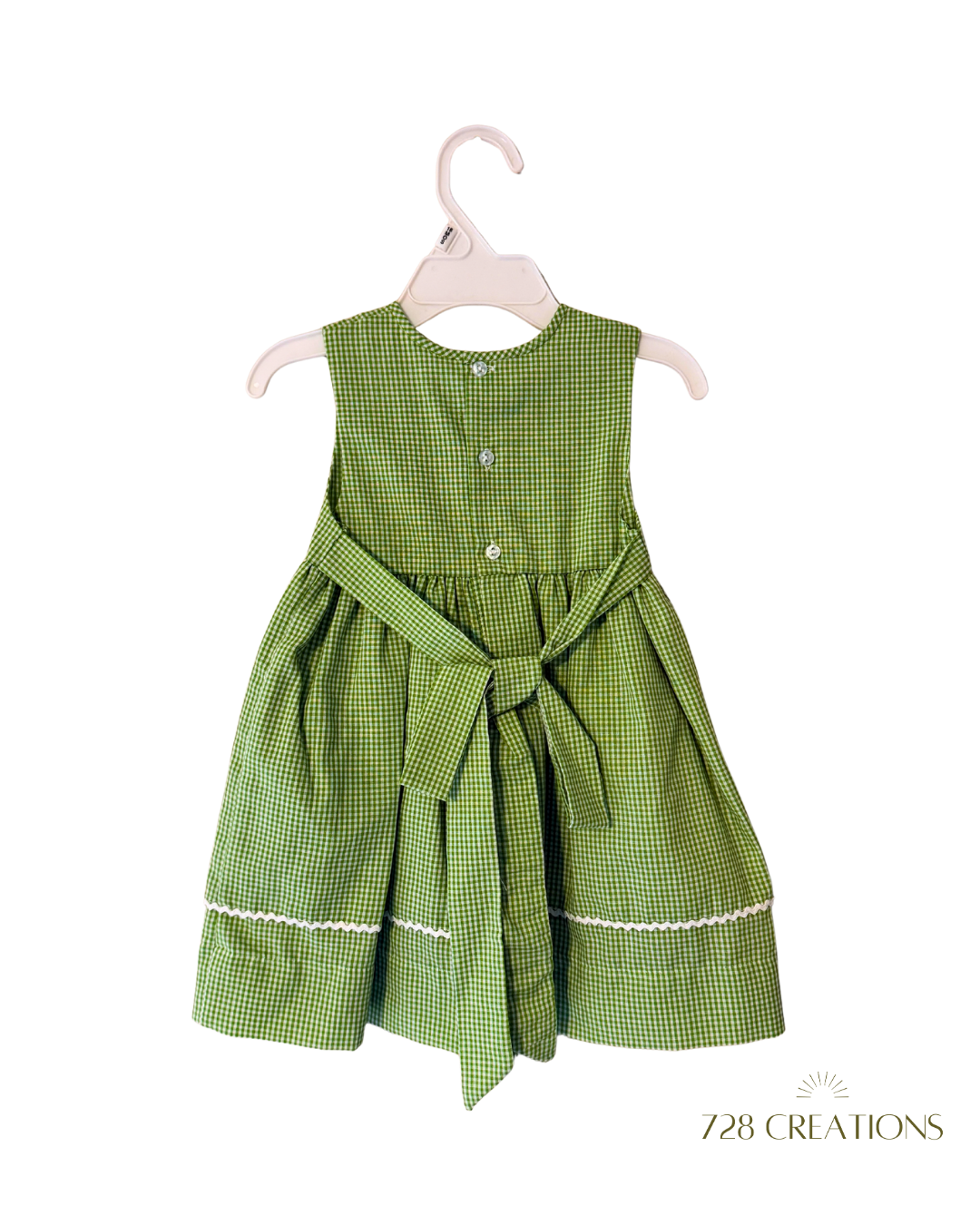 Mia Green Checkered Dress