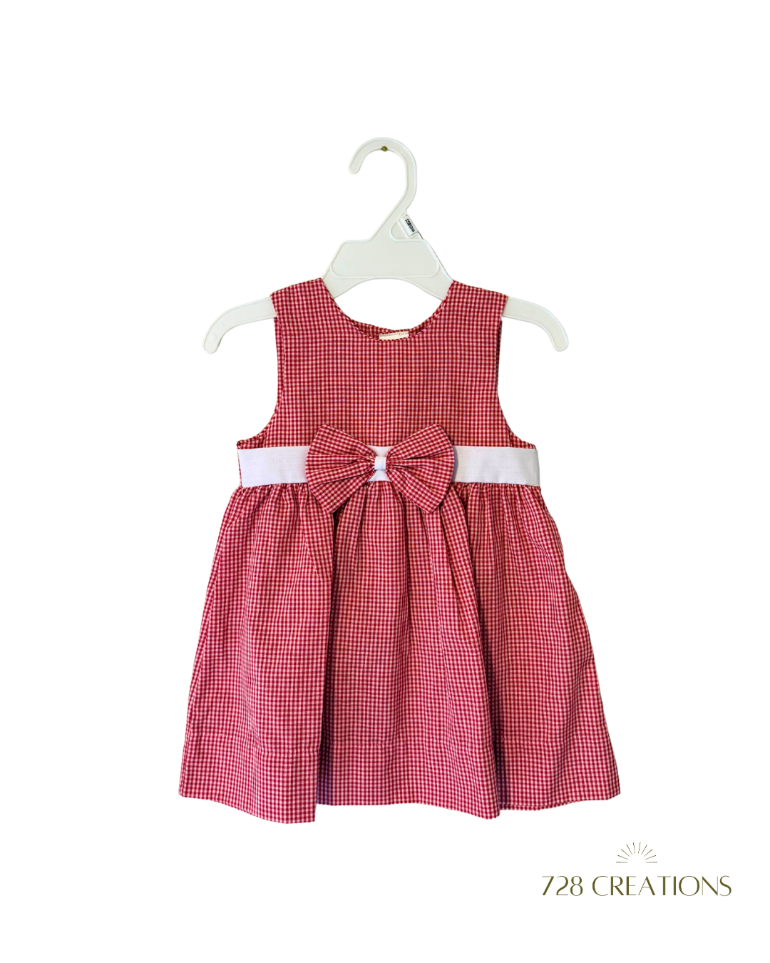 Jillian Red Checkered Dress