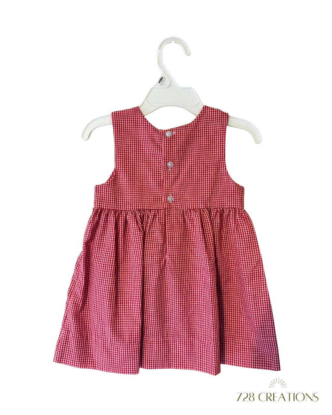 Jillian Red Checkered Dress