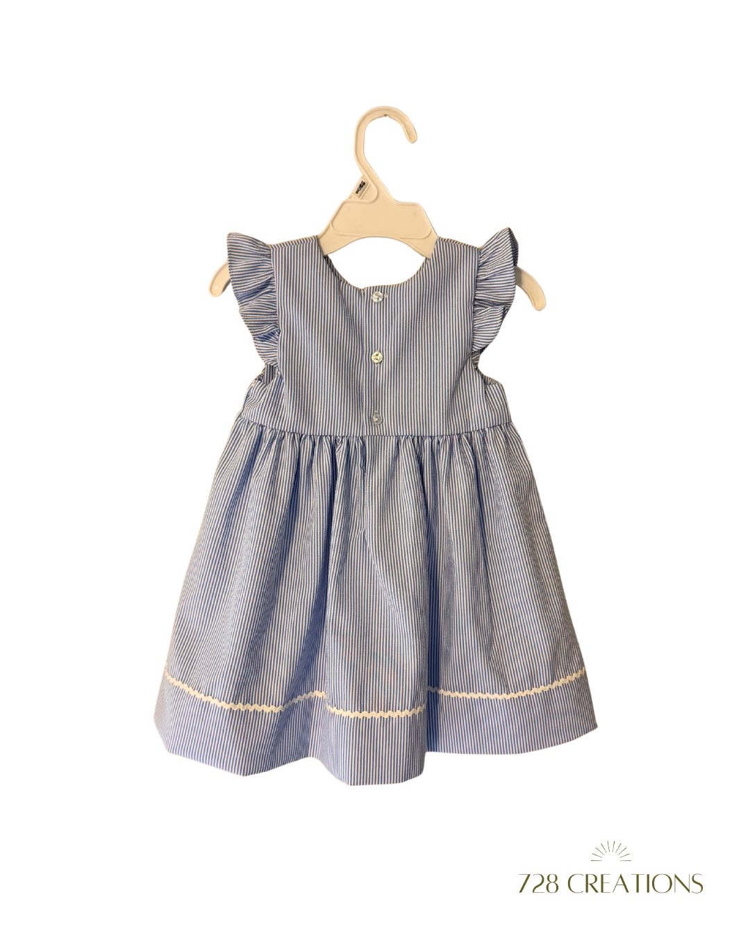 Claire Blue Striped Dress