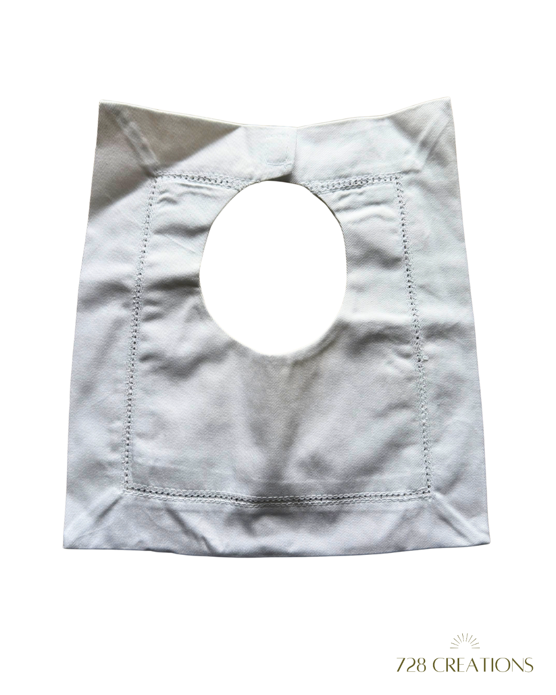 Square Hemstitched Baby Bib