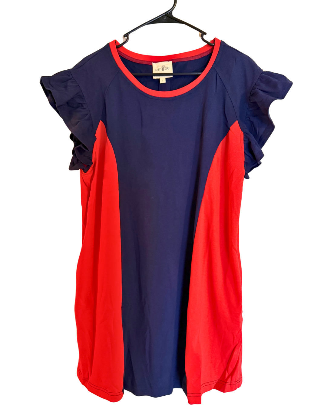 Harbor Hues Ruffle Dress