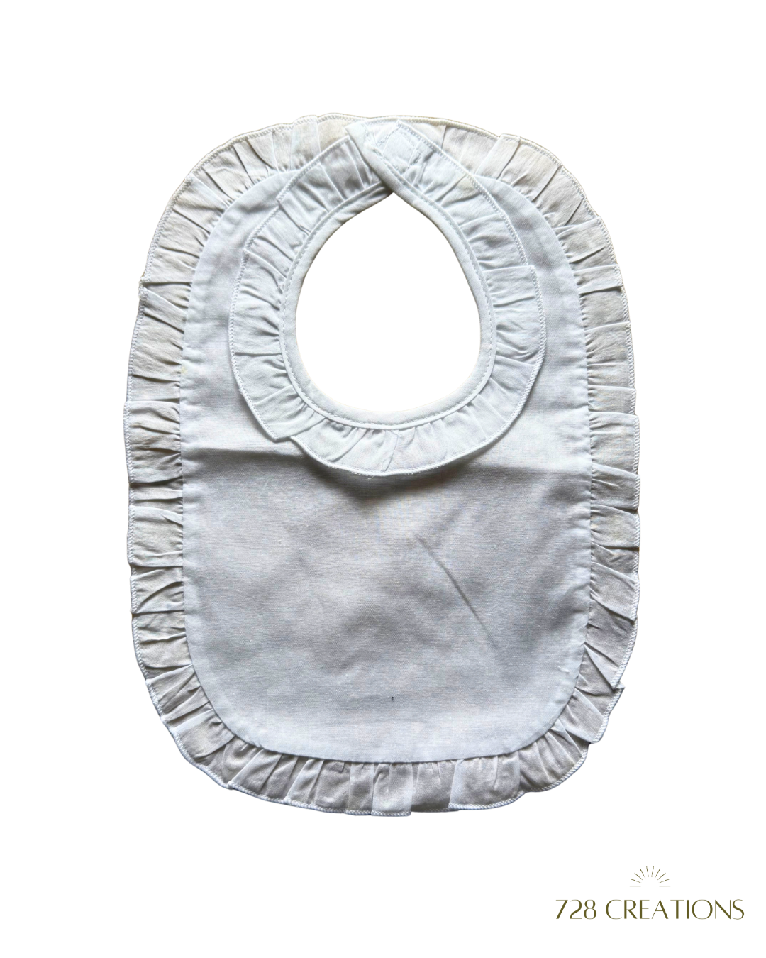 Ruffled Baby Bib