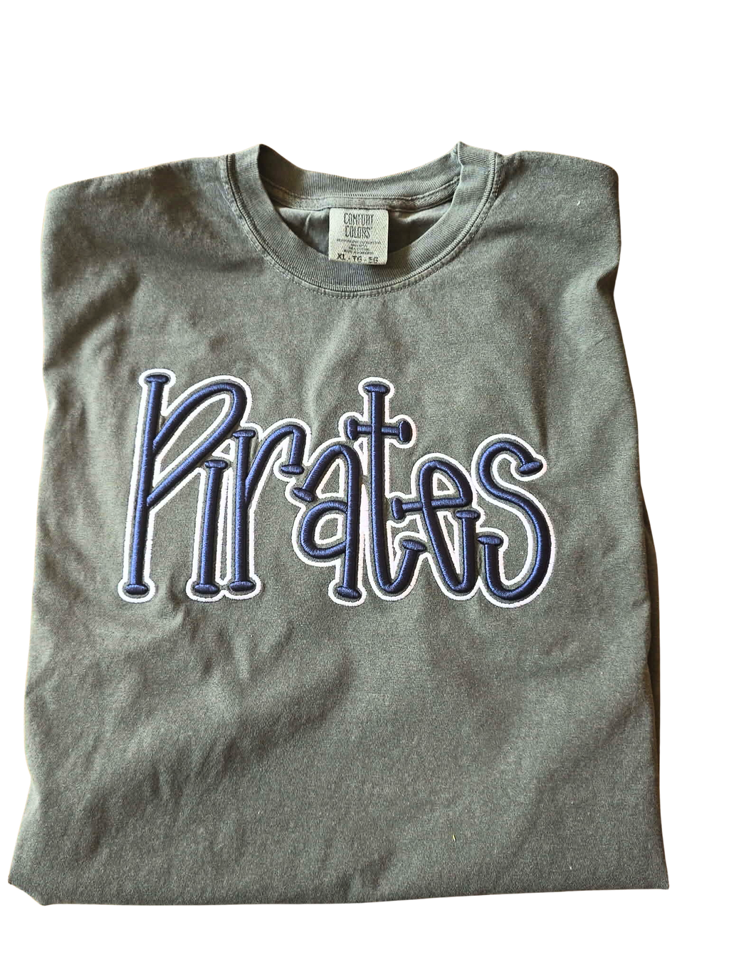 Game Day Puff Embroidery Top