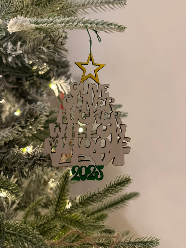 Meet Me Under the Tree Family Christmas Ornament