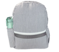 Grey Seersucker Backpack