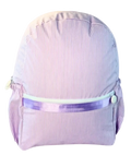 Preppy Lilac Seersucker Backpack