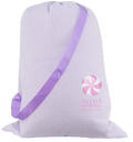 Huge Catch-All Lilac Seersucker Bag