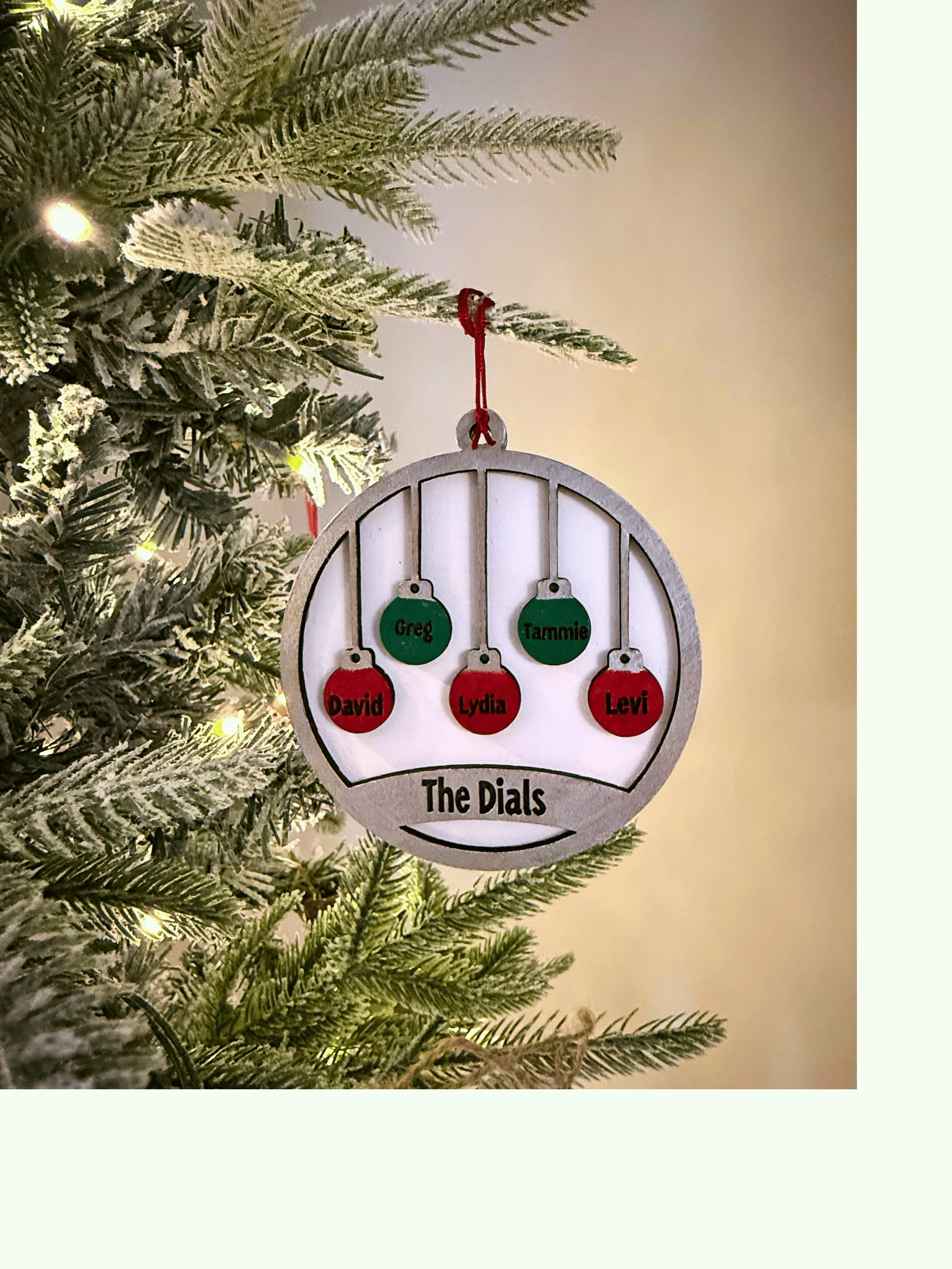 Tis' the Season Custom Christmas Ornament